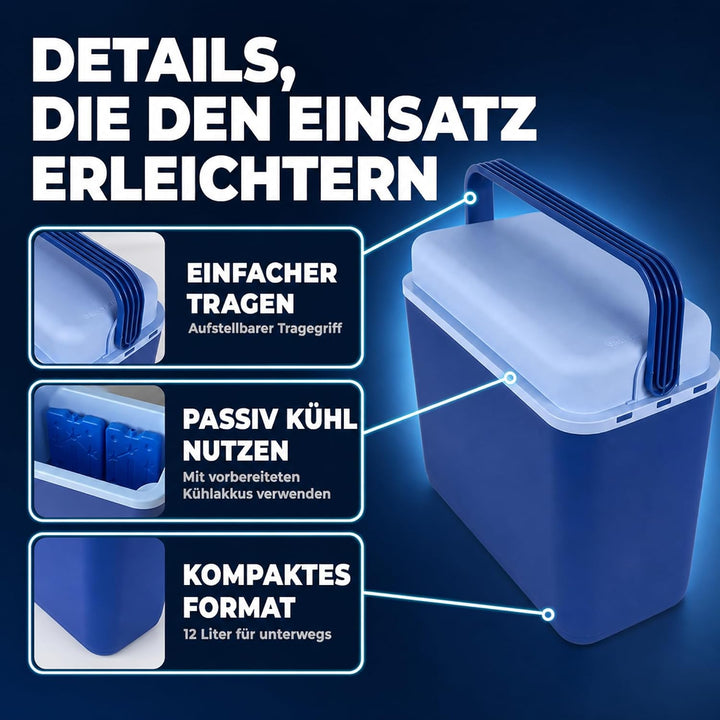 Kühlbox Coolbox Thermobox Picknick Camping 12Liter Warmhaltebox