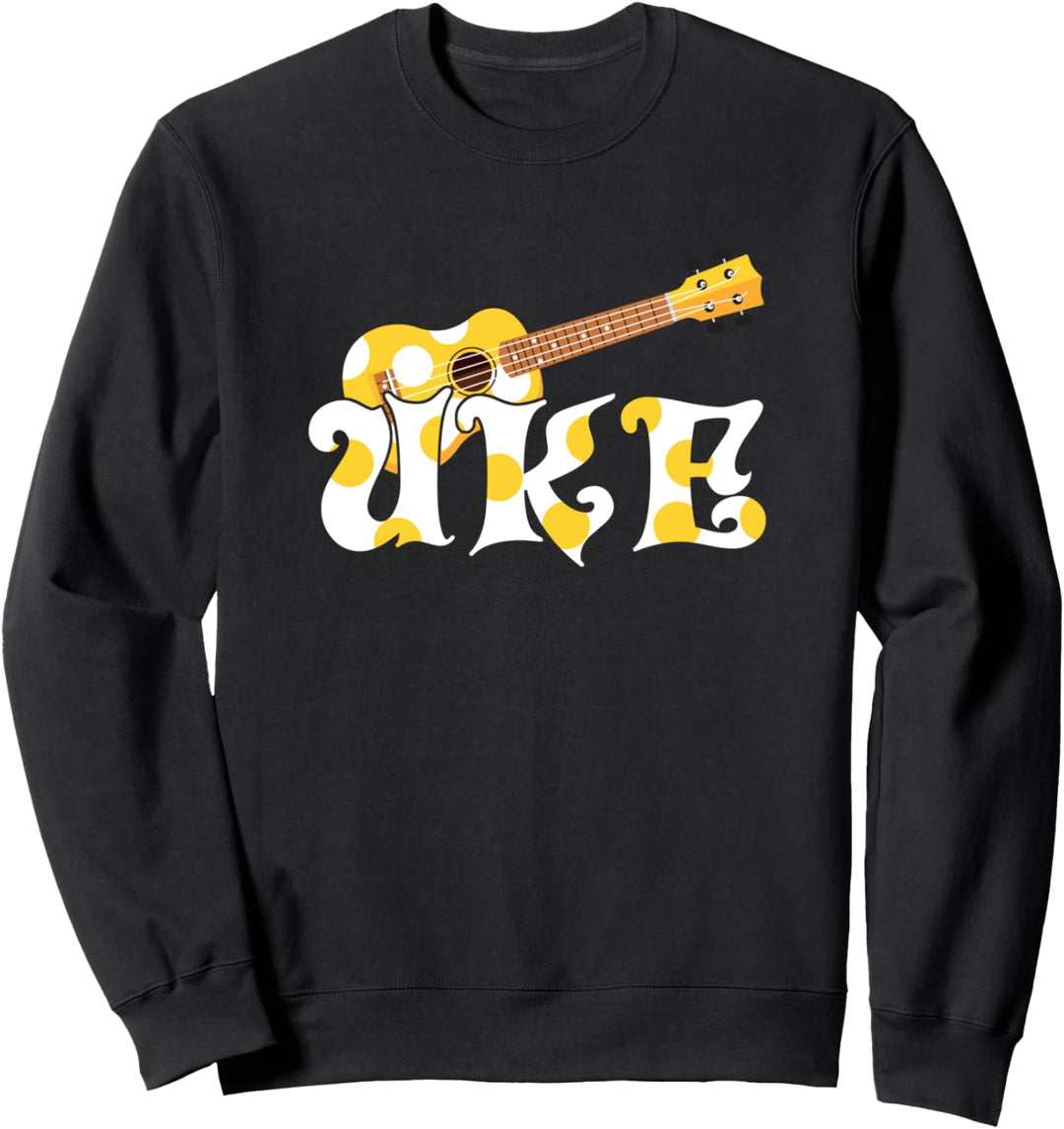 Uke Uke Gitarrist Musikinstrument Musik Akustik Sweatshirt