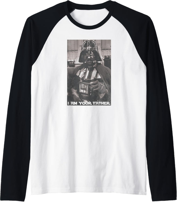 Star Wars Darth Vader I Am Your Father Distressed Photo Raglan