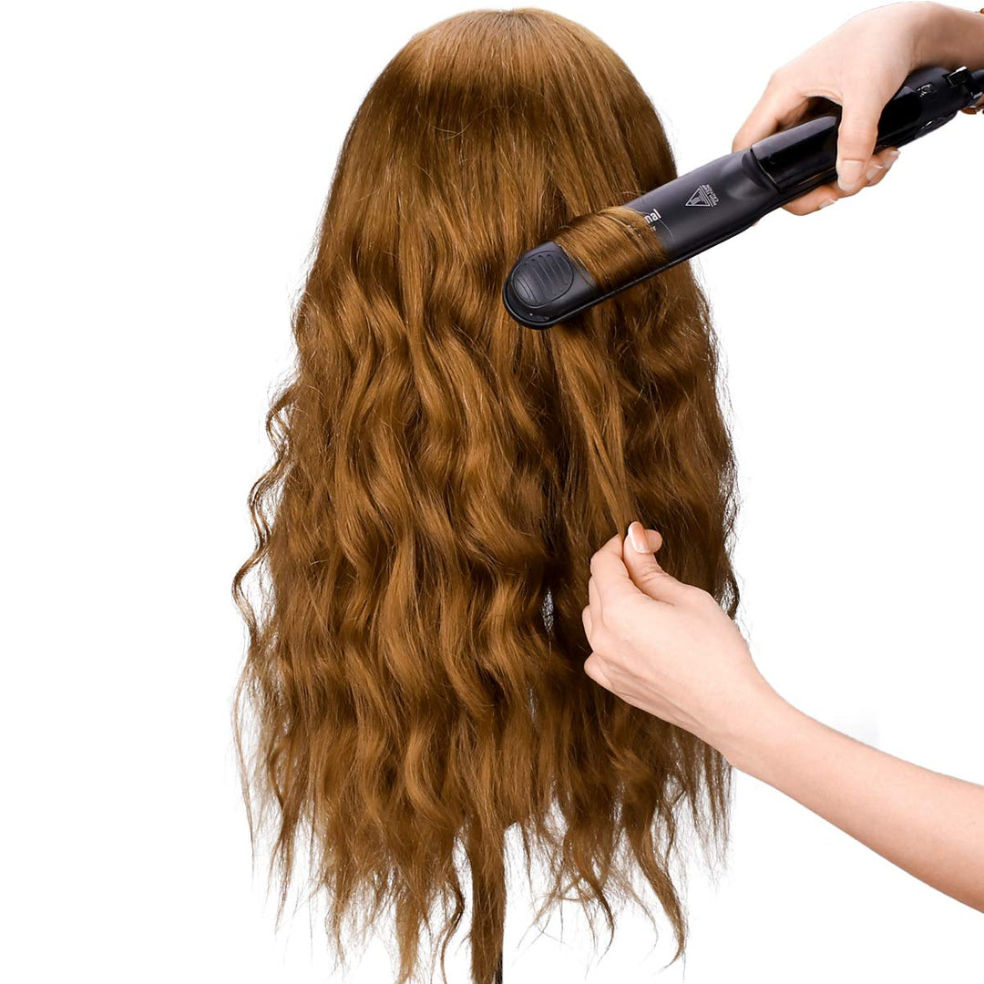 TopDirect 60cm/23.5 Zoll 80% Echthaar Haar Frisierkopf Schminkpuppe Kopf, Bilden Make-up Friseur Übu