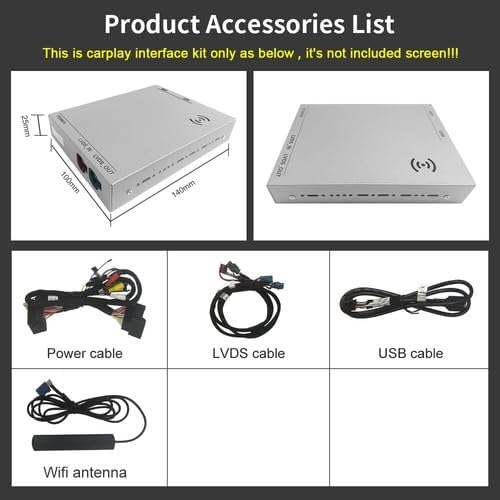 8 Zoll Wireless Carplay Android Auto Retrofit Kit Decoder mit Auto Rückfahrkamera für Land Rover/Jag