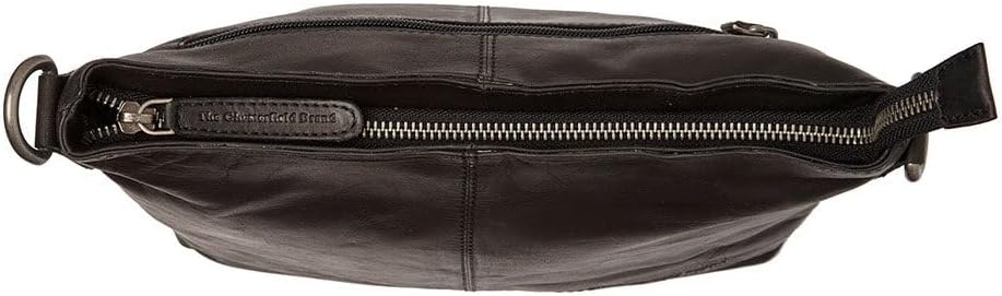 The Chesterfield Brand Jen - Schultertasche Leder 25 cm Schwarz, Schwarz