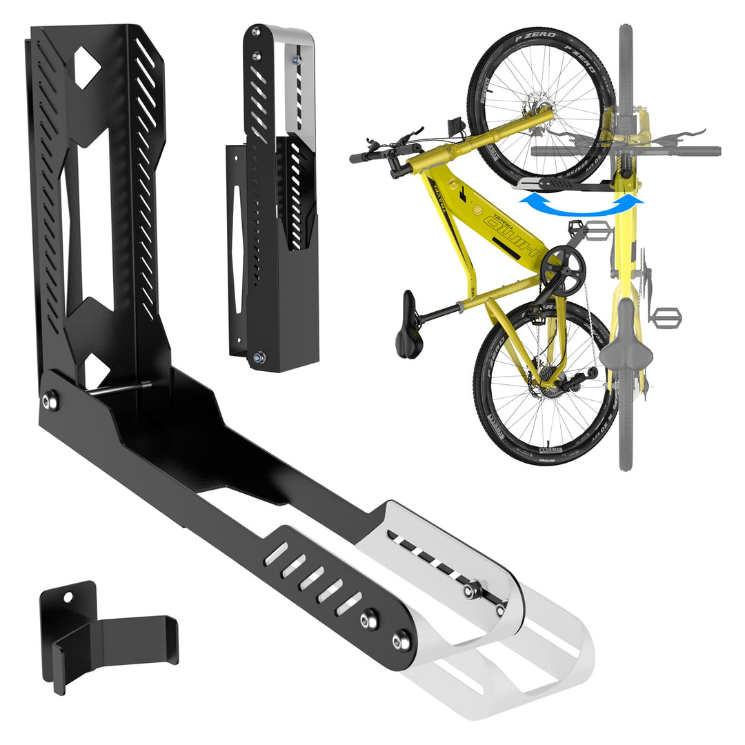 IMAYCC Profi Schwenkbare Fahrrad Wandhalterung, Fahrradhalterung Wand ohne schweres Heben, platzspar