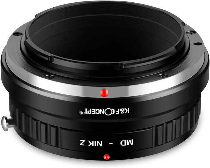 K&F Concept MD-NIK Z Bajonettadapter Objektiv Ring für Minolta MD MC Objektiv auf Nikon Z 7 und Niko