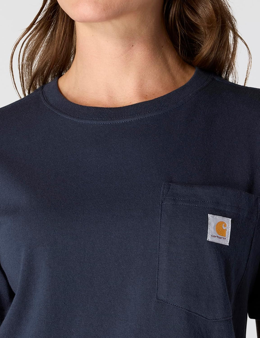 Carhartt Bekleidung Logo T-Shirt grün XS Marineblau, XS Marineblau