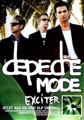 Depeche Mode - Exciter, 2001 » Konzertplakat/Premium Poster | Live Konzert Veranstaltung | DIN A1 «