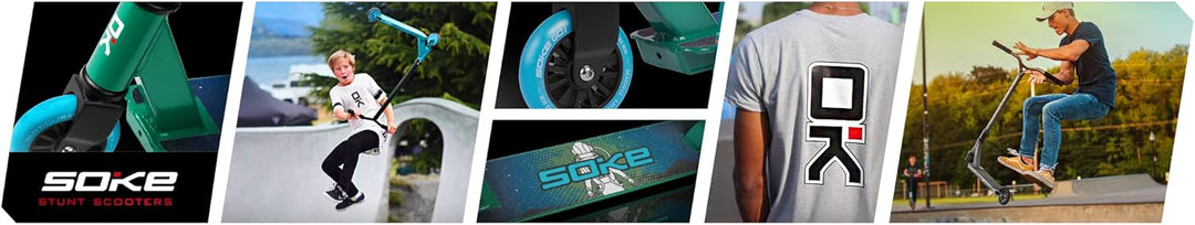 SOKE Griffe Für Scooter Lenkerendstücke für Roller - Stunt Scooter Fahrrad Griffe Grips Lenkergriffe