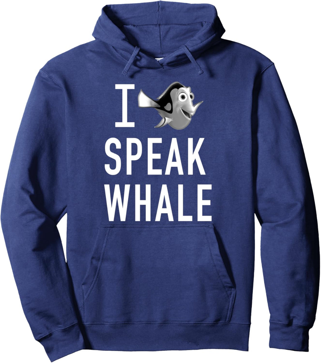 Disney Pixar Finding Dory Whale Talk Text Pullover Hoodie