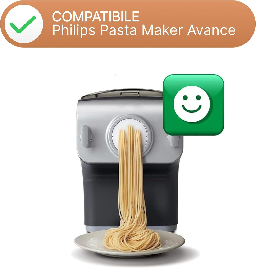 Pastidea - Matrize aus POM Locken kompatibel mit Philips Pastamaker Avance und Serie 7000