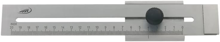 Helios-Preisser Flaches Streichmass mit gehärteter Anreisskante, 300 mm, 0321303, 300 mm