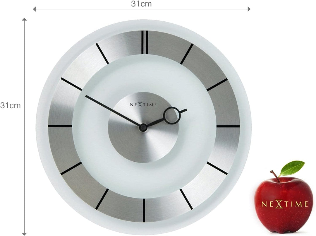NeXtime NT2790 Retro Wanduhren, Metall und Kunststoff, Glass, Ø 31 cm
