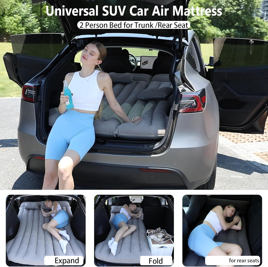 Auto Luftmatratz, SUV Matratze Kofferraum, Car Air Mattress, Faltbar Automatratzen für Camping/Reise