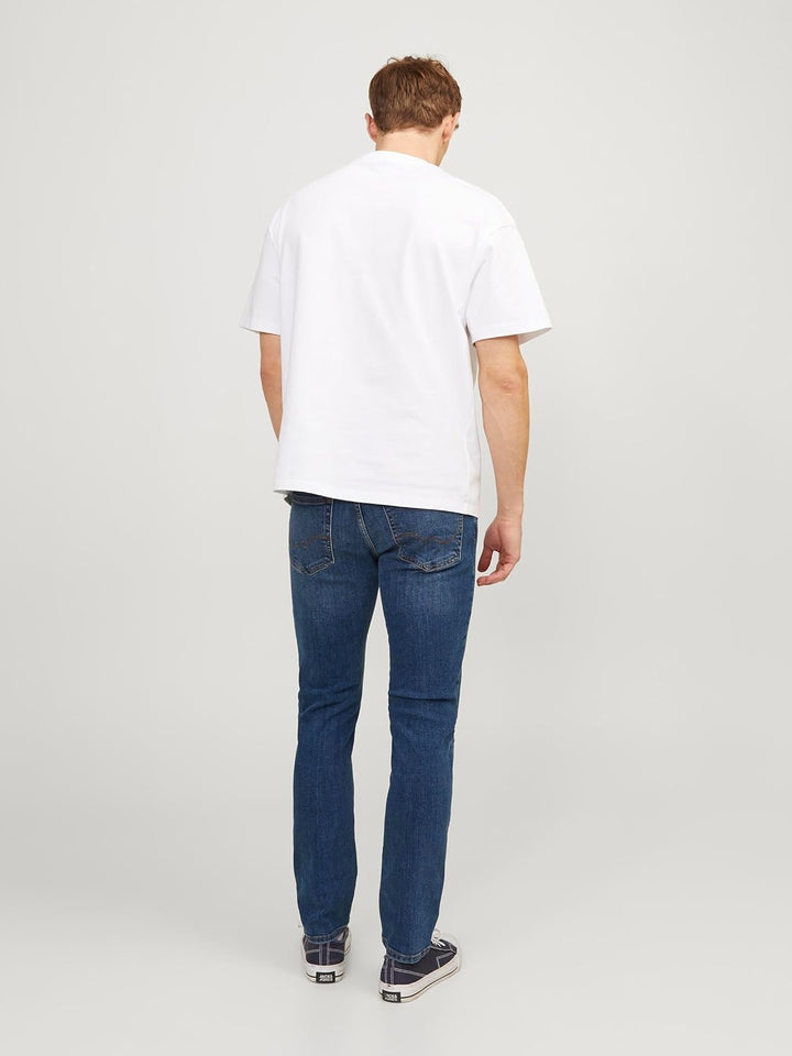 Herren Jack & Jones Jeans Tim Straight Legs Slim Fit Flat Front Tim ORIGINAL, Farben:Dunkelblau-2, G