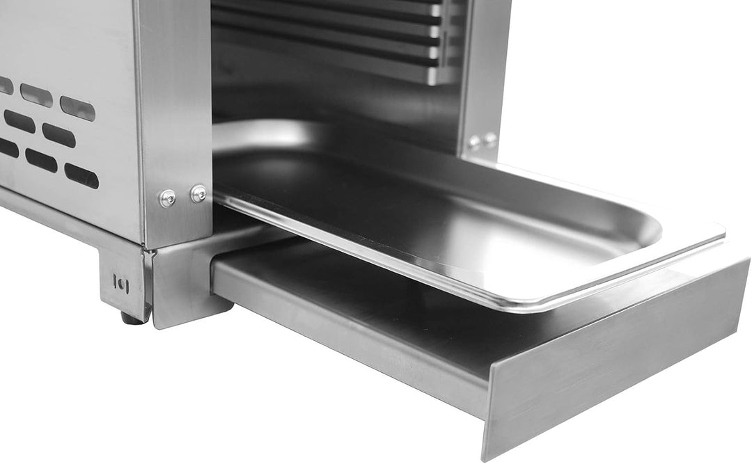 BEEFBOX PRO 2.0 | Elektro-Zündung | 850 Grad Oberhitze Grill | komplett Edelstahl | leicht zu reinig