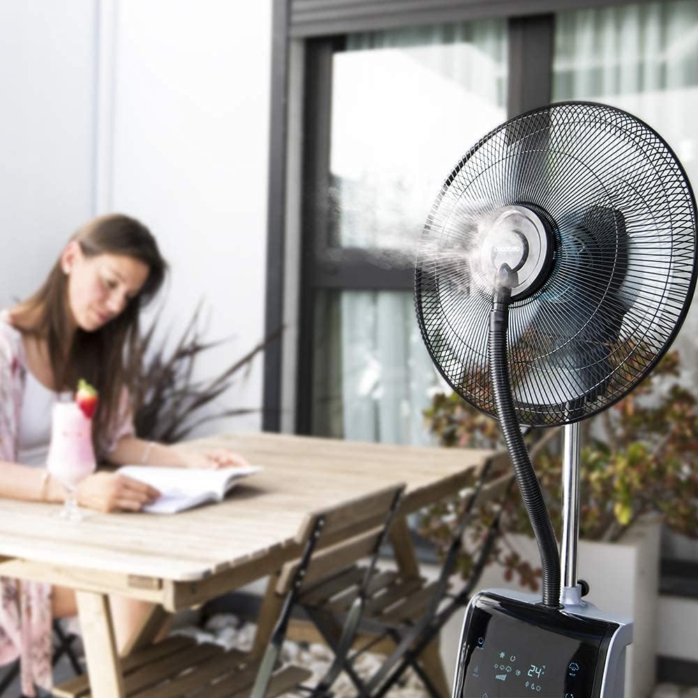 Cecotec Wassernebel-Ventilator mit Fernbedienung und Timer EnergySilence 790 FreshEssence Ionic, 90