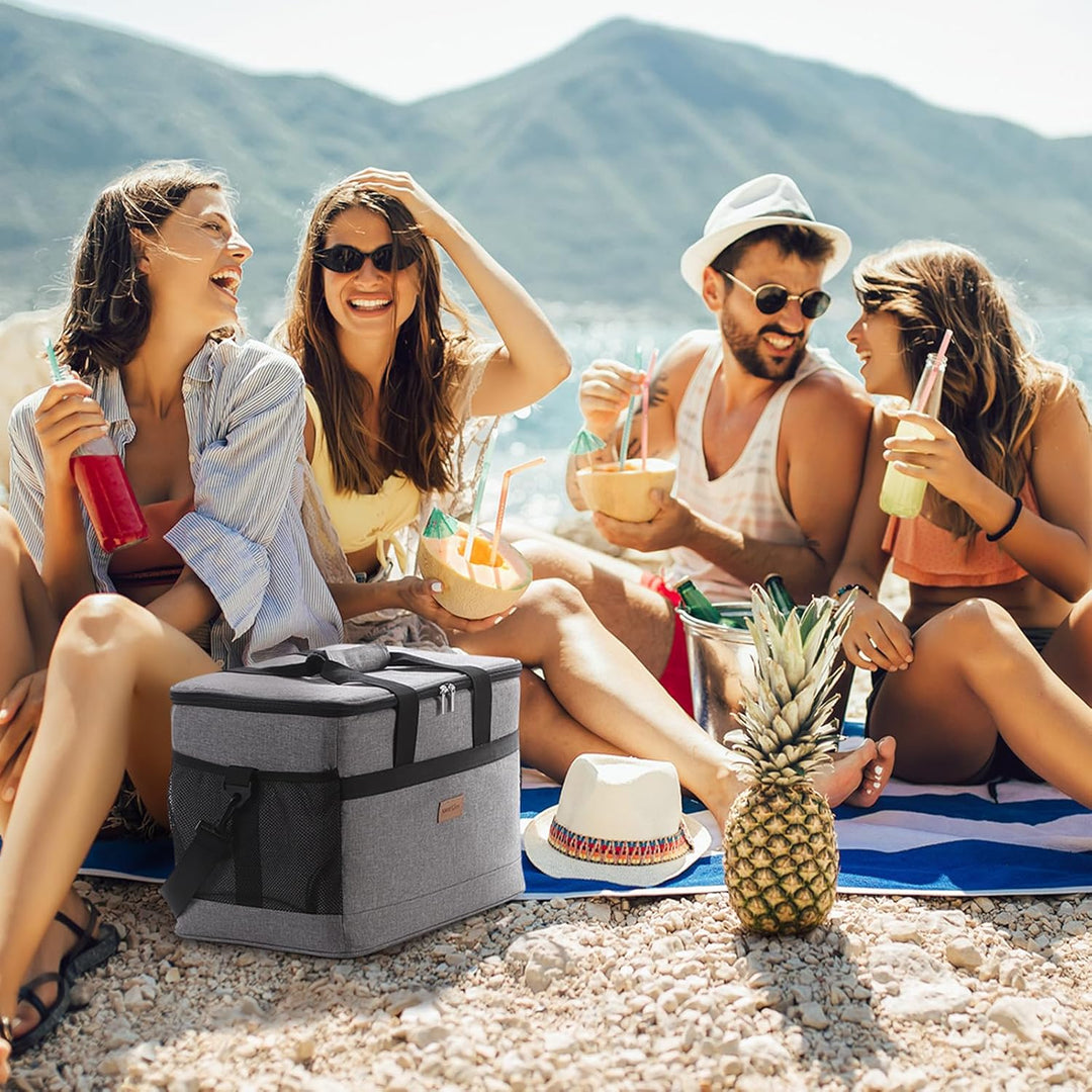 Lifewit 30L Kühltasche Gross faltbar Kühlkorb Kühlbox Isoliertasche Thermotasche Picknicktasche für