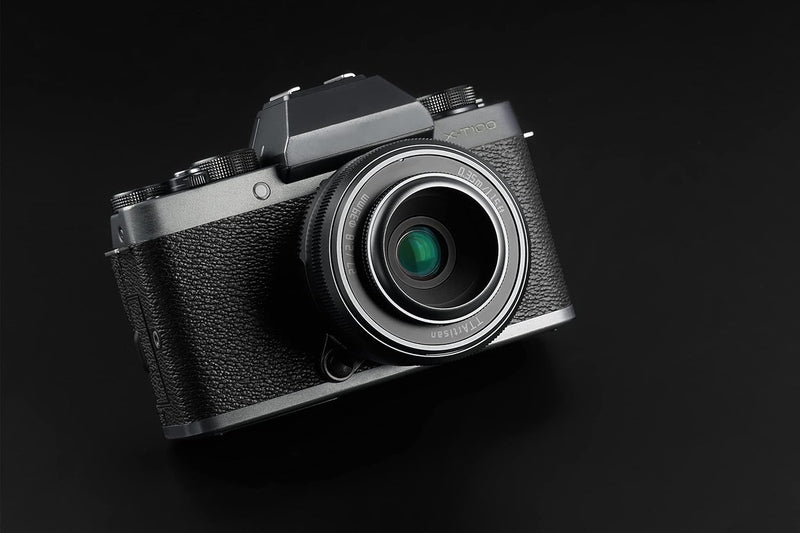 TTArtisan 27 mm F2,8 Autofokus AF-Objektiv mit Metallgehäuse, kompatibel mit FujiFilm FX Mount, Schw