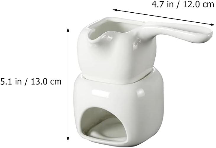 HEMOTON 110 ml Schmelzofen aus Keramik mit Ständer für Käse