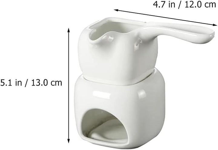 HEMOTON 110 ml Schmelzofen aus Keramik mit Ständer für Käse