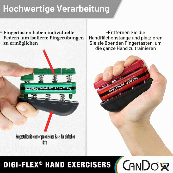 CanDo Handtrainer, Fingertrainer Digi-Flex®, rot (leicht), 10-0741 leicht / rot, leicht / rot