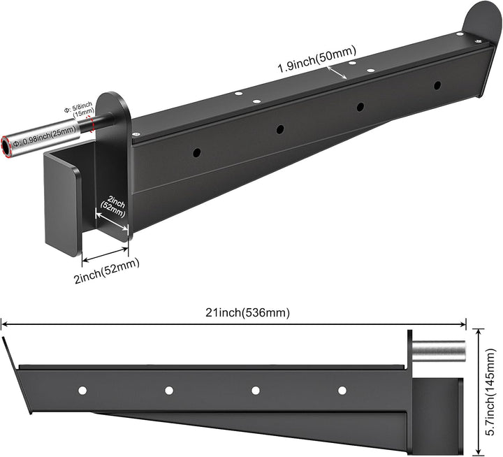 Kipika Sicherheits-Spotter-Arme für 5,1 x 5,1 cm und 7,6 x 7,6 cm Power-Racks mit 1,6 cm und 2,5 cm