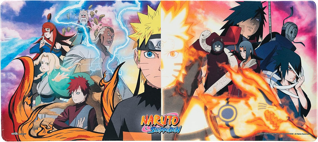 Grupo Erik - XL Mauspad Naruto - Kawaii Gaming Mauspad - Mouspad mit Motiv - Naruto Fanartikel - Man