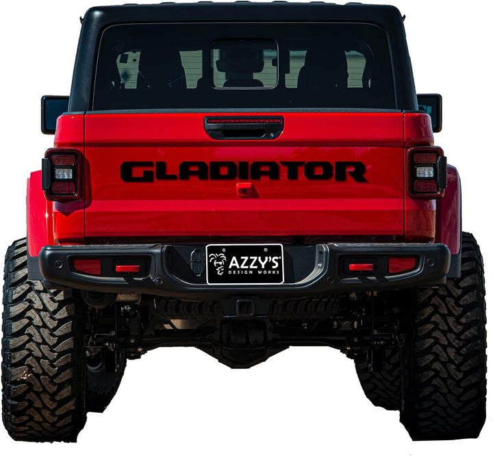 Jeep Gladiator Heckklappen-Emblem-Set, Schwarz (matt)