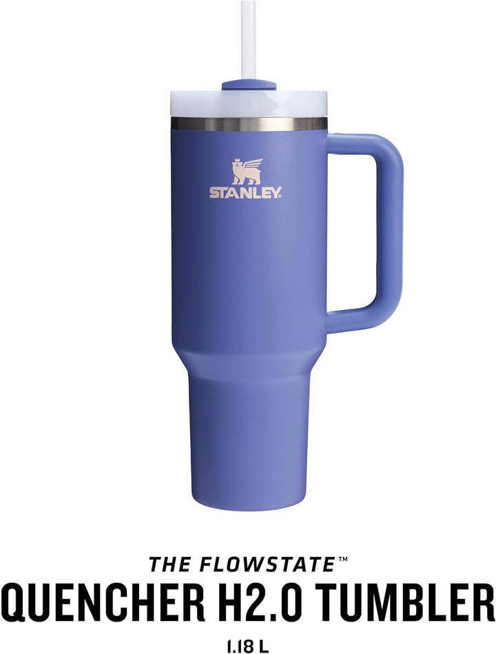 Stanley Quencher H2.0 Flowstate Trinkflasche Mit Strohhalm 1.2L - Thermobecher Kühlt 11 Stunden - 48