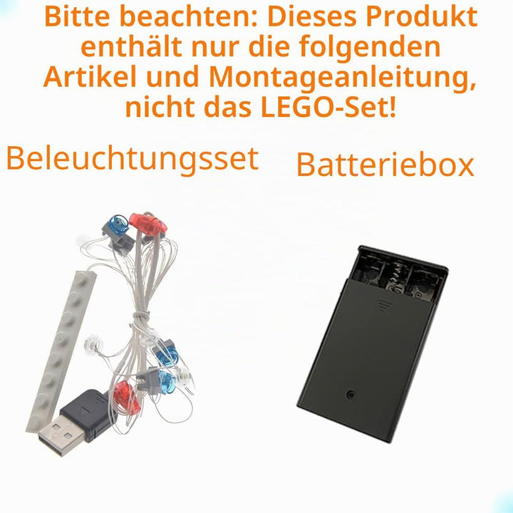 GEAMENT Blöcke Licht-Set für Ghostbusters ecto 1 - USB Beleuchtungsset Kompatibel mit Lego 21108 Aut