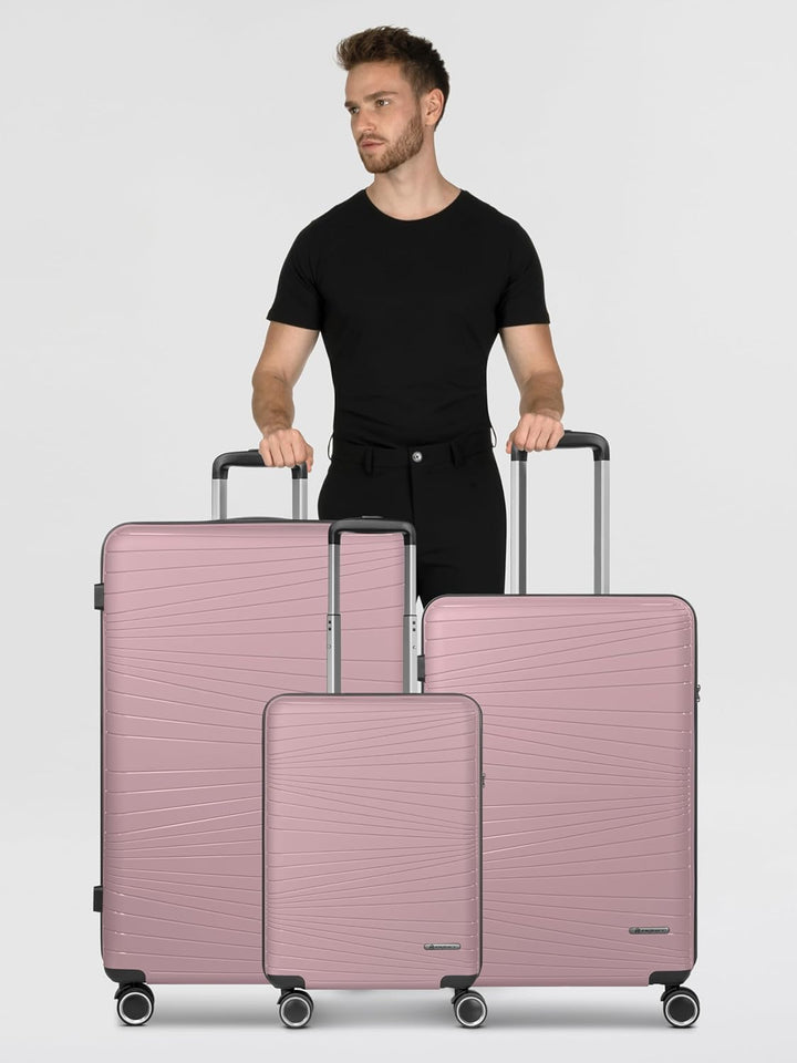 Franky Dallas 3.0 Hartschalen-Kofferset 3 teilig | Trolley-Set ausgestattet mit TSA-Schloss, 4 Rolle