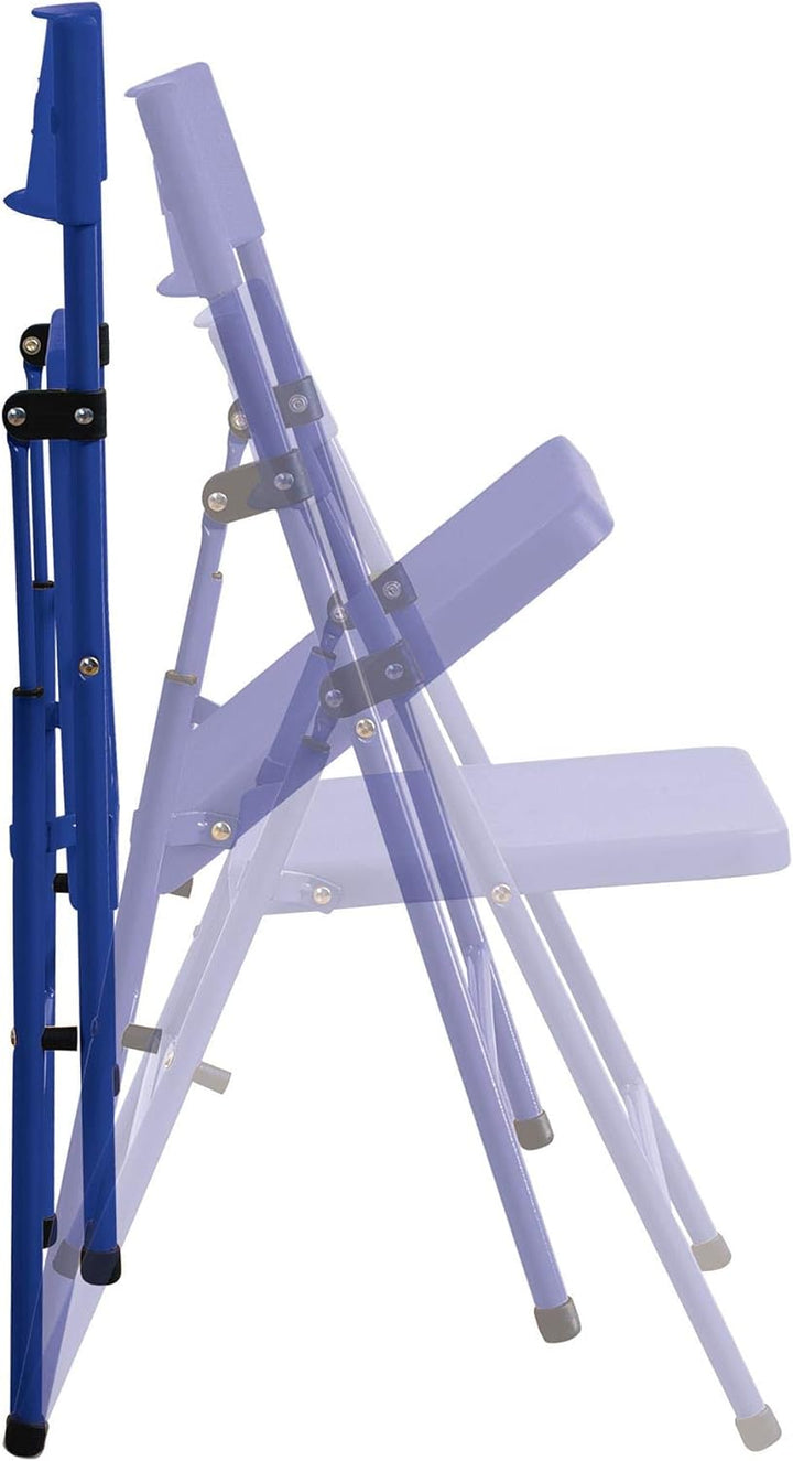 COSCO Pinch-Free Kinder klemmfreien Klappstuhl, Legierungsstahl, Blau, 35.5 x 40 x 57.4 cm, Blau
