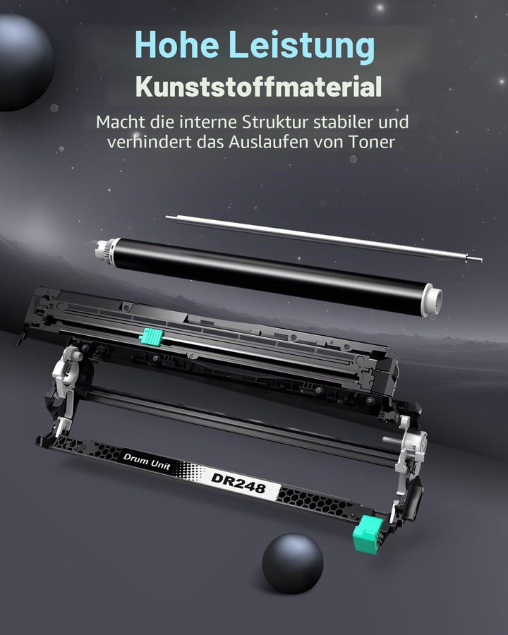 INK4U DR248CL Trommel (4er-Pack, Extra Hoch) kompatibel für Brother DR-248CL Trommeleinheit für TN24
