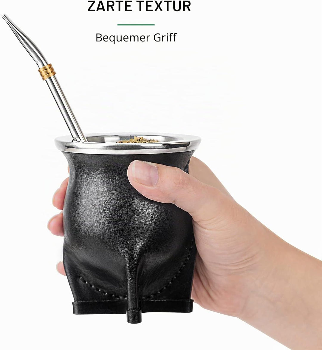 Argentinische Yerba Mate Teetasse mit Keramikfutter Strohhalm Teetasse Eine Bombilla Mate mit Reinig