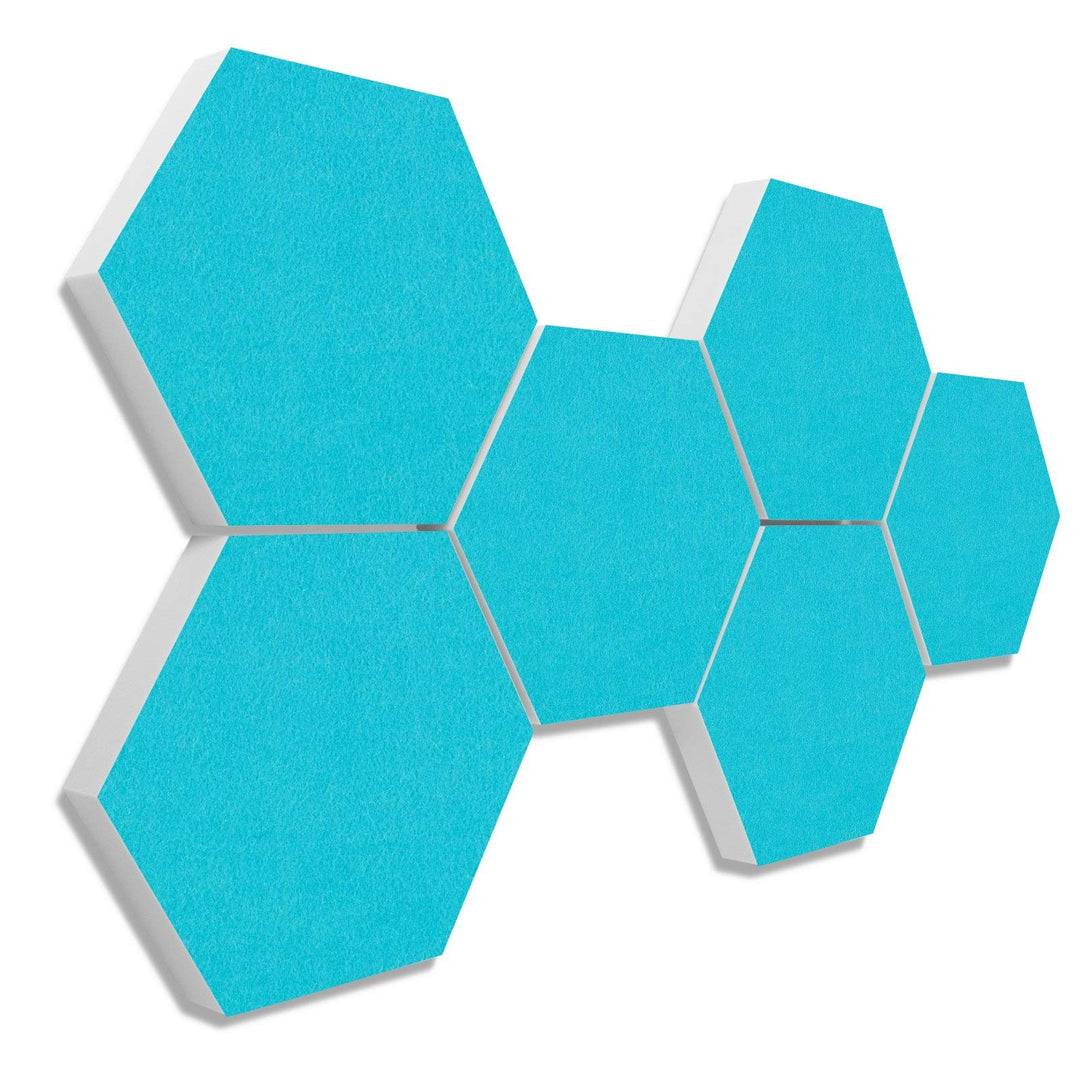platino24 Schallabsorber COLORE aus Basotec G+ I Akustikpaneele mit Akustikfilz I Wand-Paneele mit 6