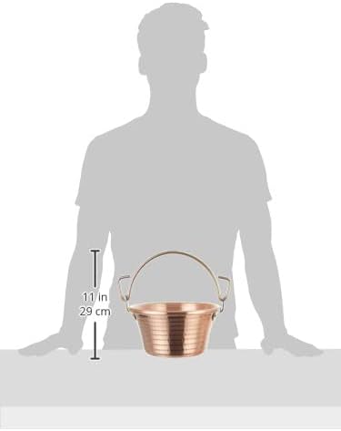 Pentole Agnelli Kupfer und Gebäck cocm44 m24 Family Cooking Topf mit Griff Bügel, 24 cm