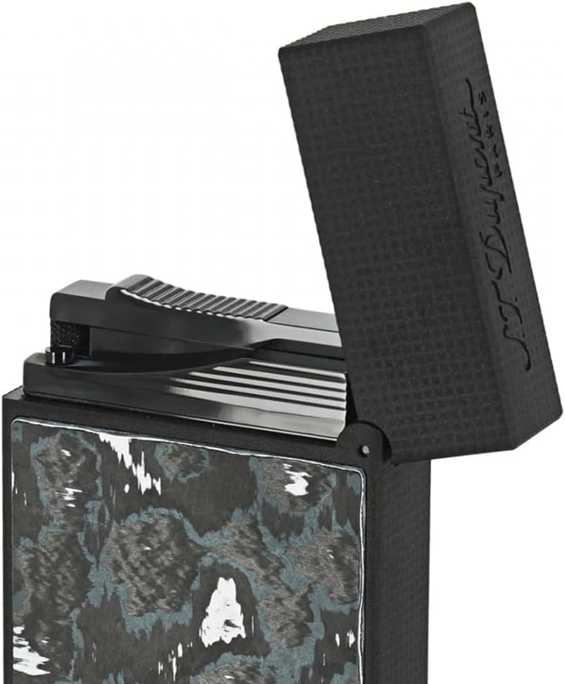 ST Dupont Ligne 2 Carbon Feuerzeug Dark Storm