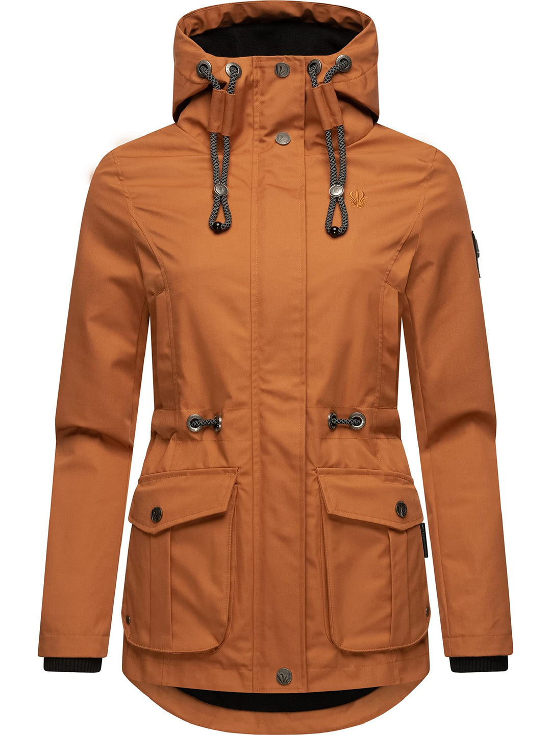 MARIKOO Damen Leichter Übergangsparka mit Kapuze Babetaa Prc XS Rusty Cinnamon, XS Rusty Cinnamon