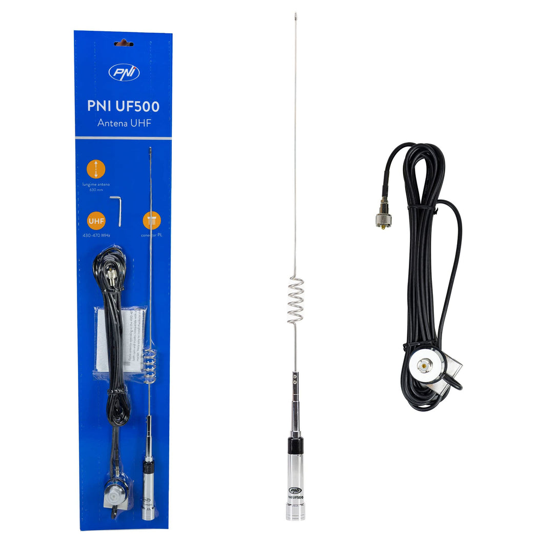 UHF Antenne PNI UF500, 63 cm, 430-470 MHz, mit Kabel PNI T941