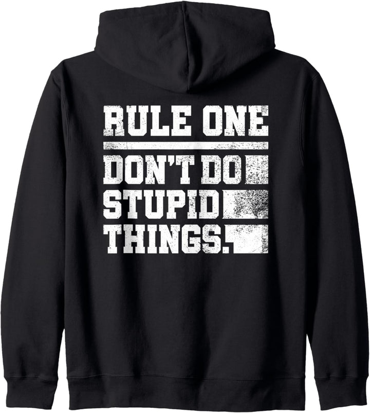 Survival & Vintage Bushcrafting I Don't Do Stupid Things Kapuzenjacke
