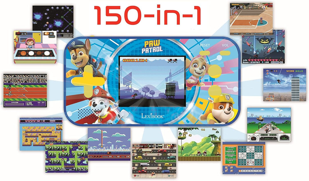 Lexibook JL2367PA Paw Patrol Helfer auf Vier Pfoten Chase Compact Cyber Arcade Tragbare Spielkonsole