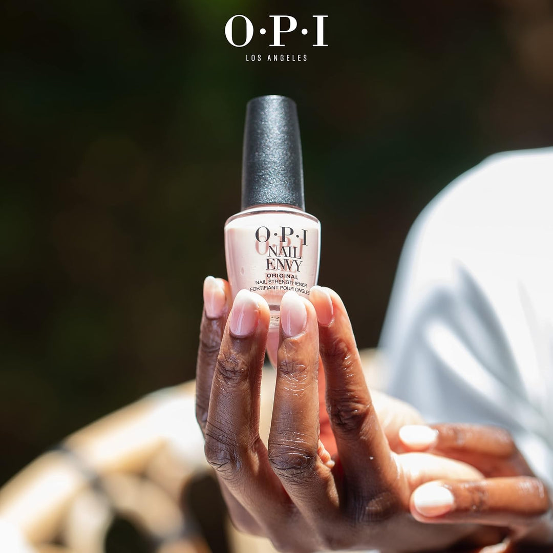 OPI Nail Envy Bubble Bath – Nagelhärter mit Calcium für schwache und brüchige Nägel – allein als Tre