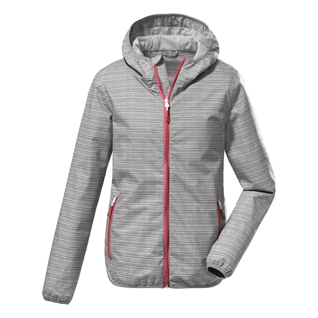 Killtec Damen Kos 3 Wmn Jckt Funktionsjacke/Outdoorjacke mit Kapuze, packbar, anthrazit