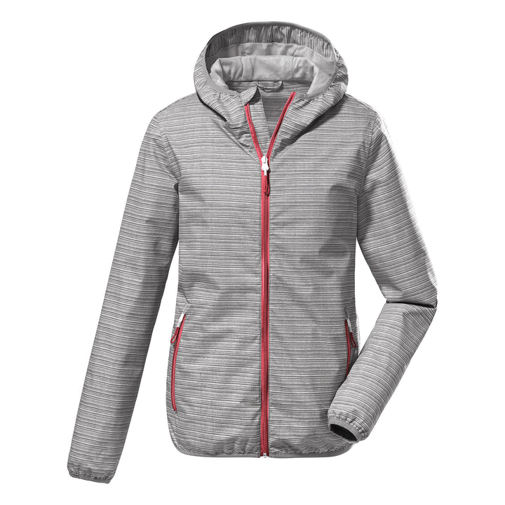 Killtec Damen Kos 3 Wmn Jckt Funktionsjacke/Outdoorjacke mit Kapuze, packbar, anthrazit