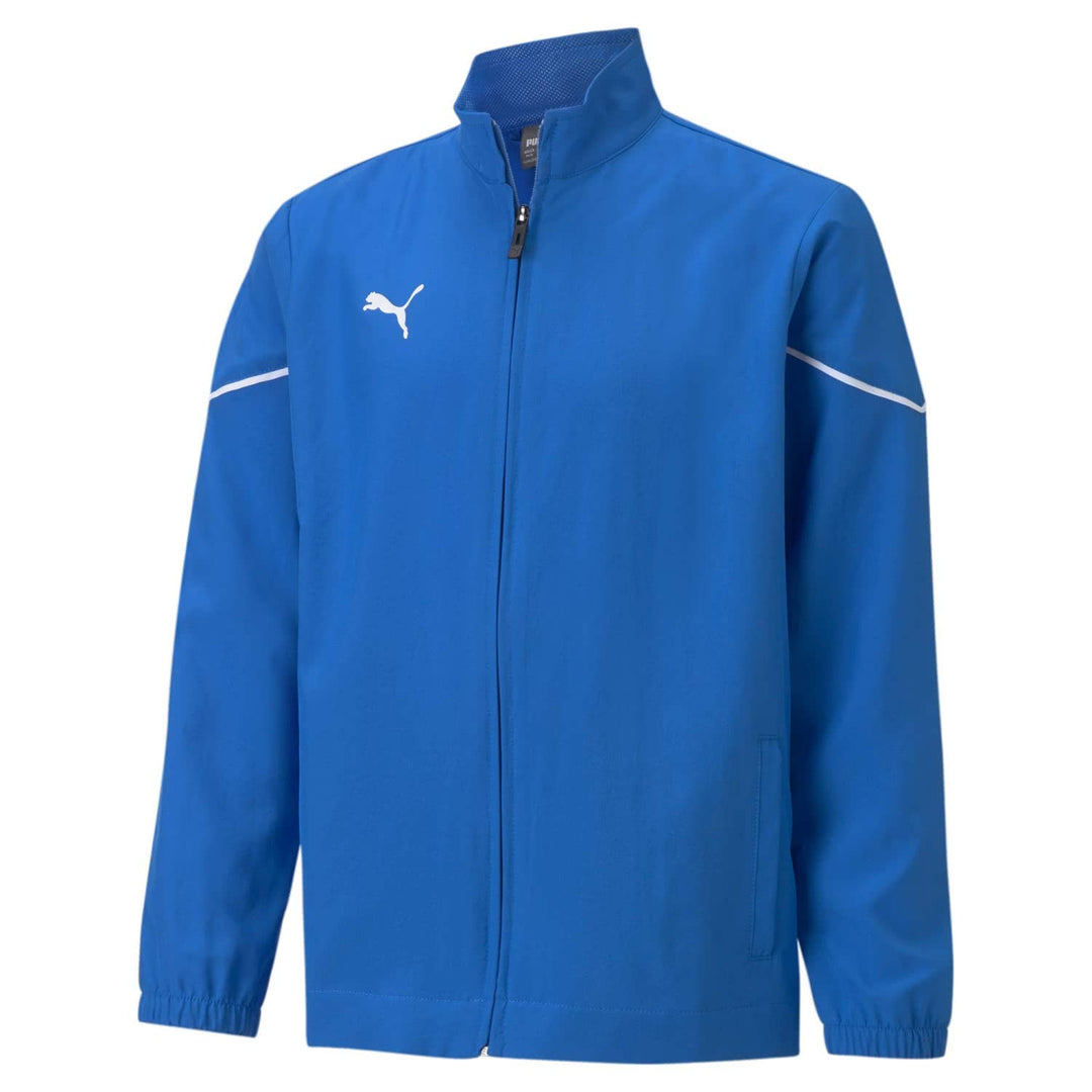 PUMA Unisex Kinder Teamrise Sideline Jacket Jr Trainingsjacke, Electric Blue Lemonade-Puma Black