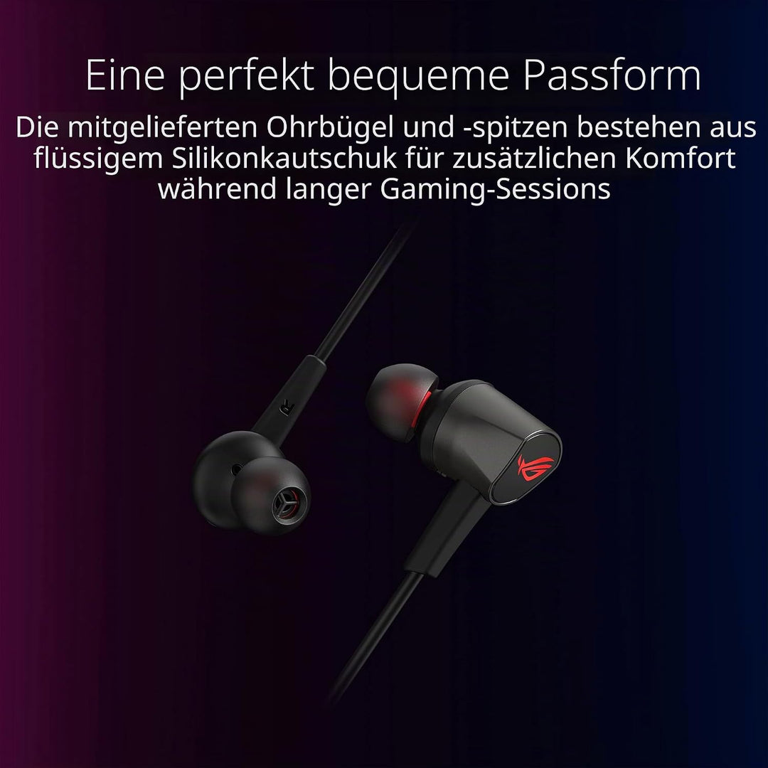 ASUS ROG Cetra II Core In-Ear-Gaming-Kopfhörer (3,5-mm-Stecker, kompatibel mit PCs, Notebooks, Mobil