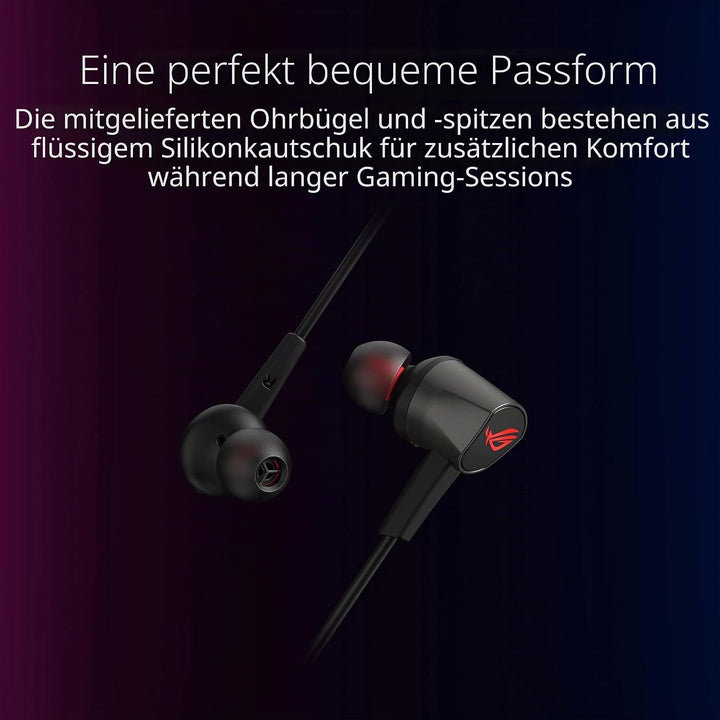 ASUS ROG Cetra II Core In-Ear-Gaming-Kopfhörer (3,5-mm-Stecker, kompatibel mit PCs, Notebooks, Mobil