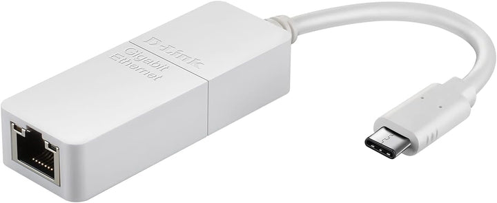 D-Link DUB-E130 USB Typ-C Netzwerkkarte (3.0 Gigabit Ethernet RJ45 10/100/1000 Mbit/s, kompatibel mi