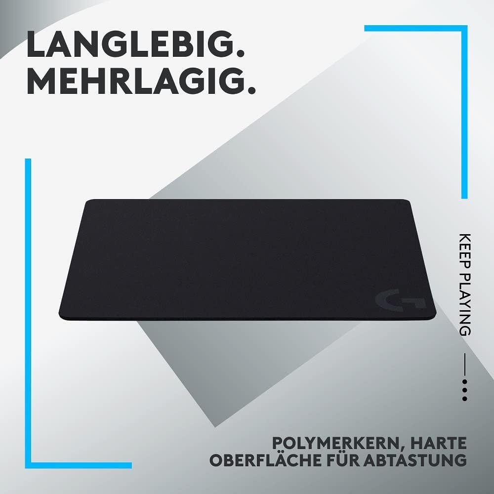 Logitech G G440 Hartes Gaming-Mauspad, optimiert für Gaming-Sensoren, geringe Oberflächenreibung, ru
