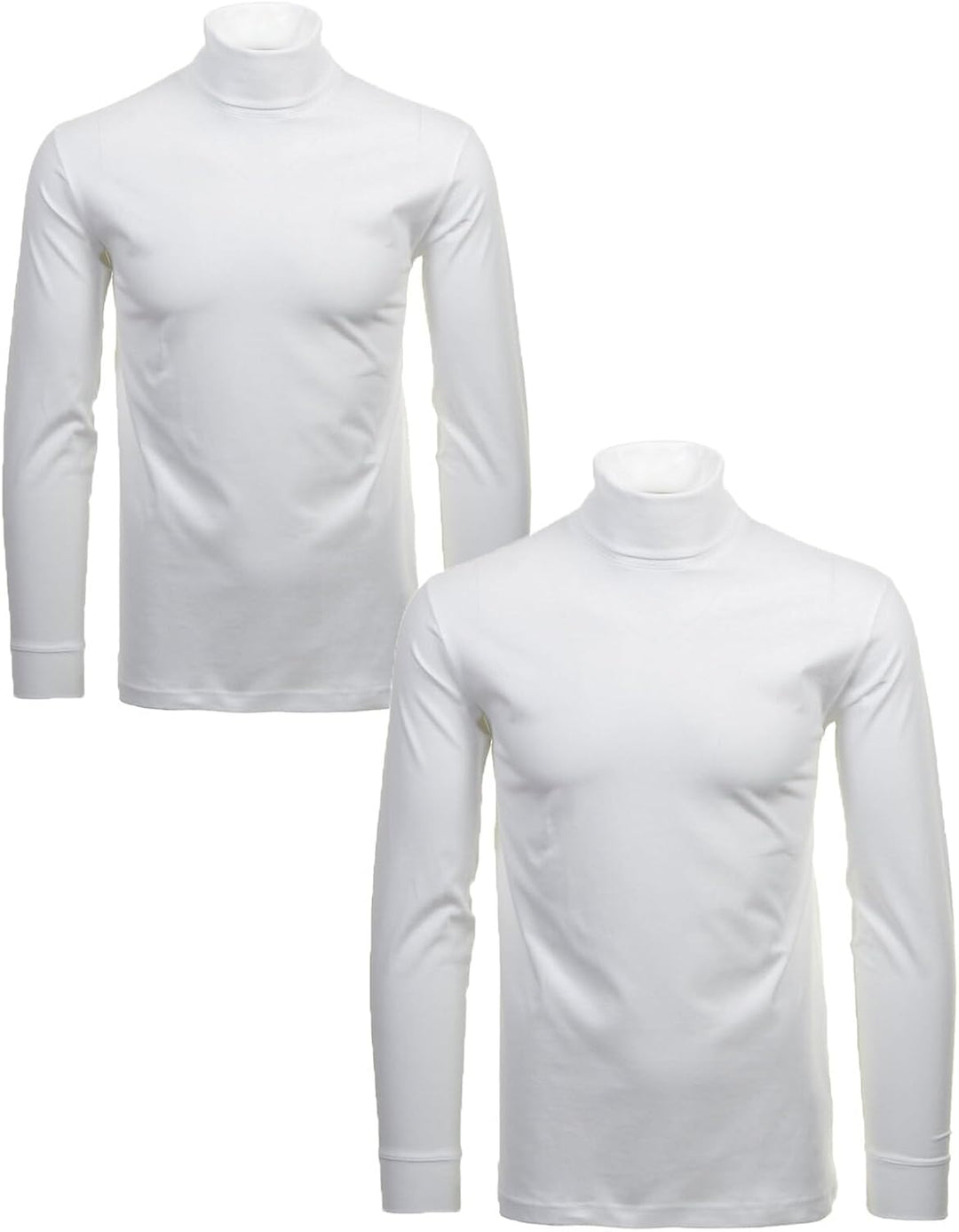 RAGMAN Herren Unterzieh Rolli 2er Pack S Weiss-006, S Weiss-006