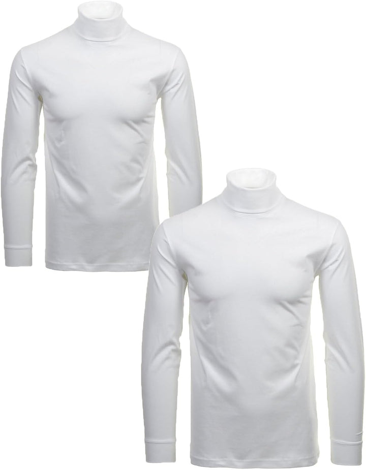 RAGMAN Herren Unterzieh Rolli 2er Pack S Weiss-006, S Weiss-006